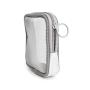 Patu Mesh Travel Toiletry Bag, Transparent Standing Pouch, Portable Shaving Washing Kits Organizer, Personal Care Trip Case, Pack of 2 (Size S), Gray