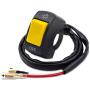Ourbest Handlebar Switch 12V 7/8inch 22mm On Off Push Button for Bicycle Motorcycle Scooter Headlight/Fog Light/Driving Lamp Toggle Switch Yellow
