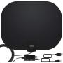 TV Antenna - Amplified HD Indoor Digital TV Antenna Long 230 Miles Range Reception, Support 4K 1080p Fire Stick and All Older TVs Indoor Smart HDTV Television for Local Channels -17ft Coax HDTV Cable