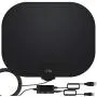 TV Antenna - Amplified HD Indoor Digital TV Antenna Long 230 Miles Range Reception, Support 4K 1080p Fire Stick and All Older TVs Indoor Smart HDTV Television for Local Channels -17ft Coax HDTV Cable