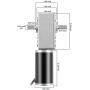 uxcell Double Shaft Worm Gear Motor DC 12V 250RPM High Torque Speed Reduction Motor with Metal Gearbox