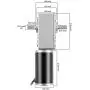 uxcell Double Shaft Worm Gear Motor DC 24V 15RPM High Torque Speed Reduction Motor with Metal Gearbox
