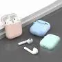 Compatible with AirPods Case Cover Silicone Protective Skin for Airpods Case 2&1 (2 Pack) Sand Pink/Turquoise