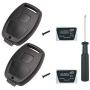 Olivine Auto Key Fob Shell Case Fits for Honda 2008-2012 Accord 2006-2013 Civic EX 2009-2015 Pilot 2005-2006 CR-V Keyless Entry Remote Replacement Key Fob Shell with Screwdriver (2PCS)