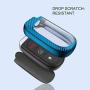 ELOHEI Soft TPU Case Cover Protector Case for Jeep Key Fob, Car Remote Key Fob Case for Jeep Grand Cherokee Renegade Fob Remote Key 360° Full Protection (Blue)