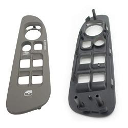 2Pcs New Window Switch Bezel,Driver & Passenger Side, Taupe Switch Panel Set for 2002-2010 Dodge Ram 1500 2500 3500