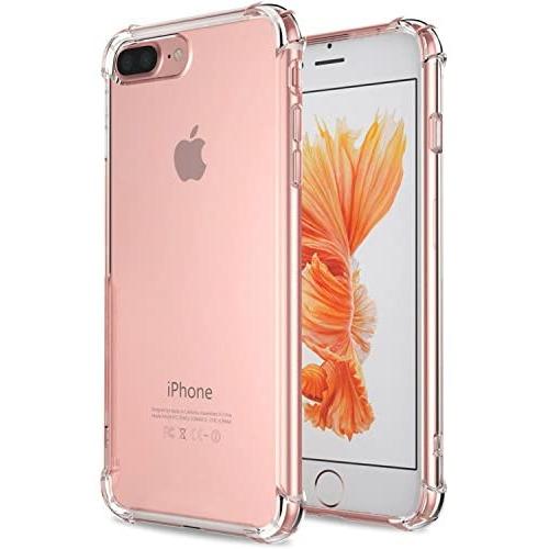 Matone for iPhone 7 Plus Case, for iPhone 8 Plus Case, Crystal Clear Shock Absorption Technology Bumper Soft TPU Cover Case for iPhone 7 Plus (2016)/iPhone 8 Plus (2017) - Clear