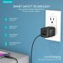 iPhone Charger Set, 2-Pack Overtime Apple MFi Certified Lightning Cables with 1 Dual USB Wall Adapter - 2.4 AMP Compatible w/iPhone 11 Pro Max XS XR X 8 7 6S 6 Plus SE iPad (Black/Black, 6ft)