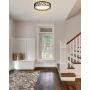 LED Flush Mount Ceiling Light 2 Pack, VICNIE 14 Inch 20W Dimmable Round Deco Lighting Fixture Oil Rubbed Bronze Finished,1400 Lumens 3000K Warm White, ETL Listed Metal Body White Acrylic Lampshade