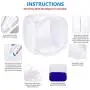 Neewer 32x32 inch/80x80 cm Photo Studio Shooting Tent Light Cube Diffusion Soft Box Kit with 4 Colors Backdrops (Red Dark Blue Black White) for Photography