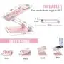 Laptop Stand, Adjustable Computer Riser Notebook Holder for Laptop, Ergonomic Foldable Portable Laptop Lift for Desk, Compatible for Apple MacBook Pro/Air, Dell, Lenovo, ASUS , HP, (10-17 inches) PC