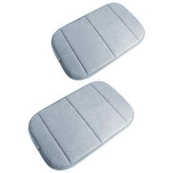 2 Pack Portable Computer Elbow Wrist Pad, Hatisan Premium Memory Cotton Desktop Keyboard Arm Rest Support Mat for Office Home Laptops - More Comfort & Less Strain(7.9 x 11.8 Inch) (Gray)