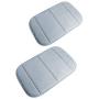 2 Pack Portable Computer Elbow Wrist Pad, Hatisan Premium Memory Cotton Desktop Keyboard Arm Rest Support Mat for Office Home Laptops - More Comfort & Less Strain(7.9 x 11.8 Inch) (Gray)