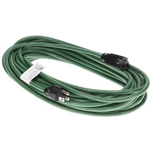 Otimo 50 Ft 16/3 Outdoor Light Duty Extension Cord - 3 Prong Extension Cord, Green