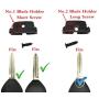 Horande Replacement Keyless Entry Remote Key Fob Cover Case fits for Mitsubishi Eclipse Galant Lancer Outlander Key Fob