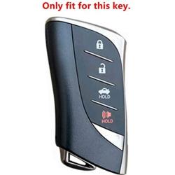 Ezzy Auto Blue and Rose Silicone Rubber Key Fob Case Key Cover Key Jacket Skin Protector fit for UX NX RX GX LX is ES GS LS