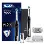 Electric Toothbrush, Oral-B Pro 7000 SmartSeries Black Electronic Power Rechargeable Toothbrush with Bluetooth Connectivity Powered by Braun (Packaging May Vary)