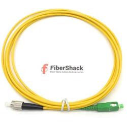 PacSatSales - Fiber Optic Patch Cable - Single Mode - SIMPLEX - OS1-9/125um (1M, FC to SC/APC)