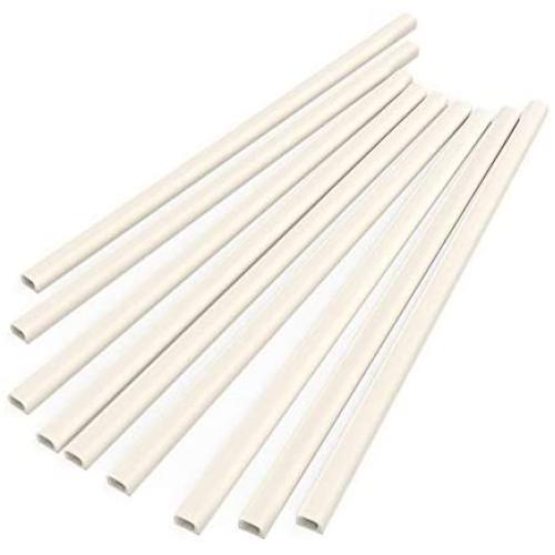 Upgraded Cord Hider, 142in Mini Wire Cable Cover, PVC Cable Concealer Channel, Paintable Cord Cover to Hide Speaker Wire, Ethernet Cable, 9X L15.7in W0.48in H0.32in, CC05 Beige