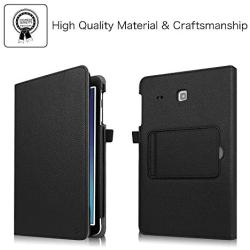 Fintie Keyboard Case for Samsung Galaxy Tab E 9.6 - Slim Fit PU Leather Stand Cover with Premium Quality [All-ABS Hard Material] Removable Wireless [Long Life Battery] Bluetooth Keyboard, Black