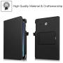 Fintie Keyboard Case for Samsung Galaxy Tab E 9.6 - Slim Fit PU Leather Stand Cover with Premium Quality [All-ABS Hard Material] Removable Wireless [Long Life Battery] Bluetooth Keyboard, Black