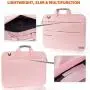 KINGSLONG Laptop Case Sleeve 15 15.6 16 Inch Laptop Bag Lightweight Slim Computer Notebook Ultrabooks Carrying Case Briefcase Cover for Men Women Pink KINGSLONG Laptop Case Sleeve 15 15.6 16 Inch Laptop Bag Lightweight Slim Computer Notebook Ultrabooks Carrying Case Briefcase Cover for Men Women Pink
