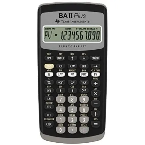 Texas Instruments BA II Plus Financial Calculator