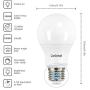 Linkind Dimmable A19 LED Light Bulbs, 40W Equivalent, E26 Base, 5000K Daylight, 5.7W 480 Lumens 120V, UL Listed FCC Certified, Energy Star, Pack of 6
