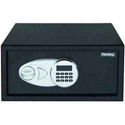 Fire King LT1507 Laptop Size Electronic Fire Safe with Key, 19.6 lbs, 1.2 Cu. Ft., Light Gray
