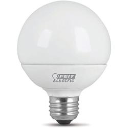 FEIT Electric G2560/850/10KLED/3 G2560/850/10Kled/ Non-Dimmable Led Lamp, 60 W, 120 Vac, 650 Lumens, 5000 K, CRI >80, 3.15 in Dia, 4.3'' H x 3.1'' D, Product Specific, 3 Piece