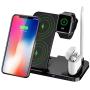 TaoHorse Wireless Charger, 4 in 1 Wireless Charging Station for iPhone 12/11/11 Pro Max/XR/XS Max/Xs/X, Wireless Charging Pad with iWatch Stand Pencil Holder for AirPods/AirPods Pro, iWatch 5/4/3/2/1