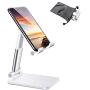 airtrot Portable Cell Phone Stand for Desk, Full Foldable Phone Holder with Adjustable Height and Angle Sturdy and Compatible with All Phones, Switch and Tablets (Smaller Than 9.7 inch)
