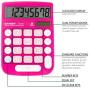 CATIGA CD-8185 Office and Home Style Calculator - 8-Digit LCD Display - Suitable for Desk and On The Move use. (Pink)