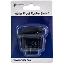 OZ-USA Bumper Light BAR Switch Laser Blue LED Rocker On/Off Switch UTV Truck Polaris RZR XP 900 800 Dash