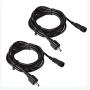 GreenClick 2 Pack 6.56ft/2m Extension Cables Waterproof Extension Cord Wiring for Landscape Lighting Garden Path Lights, Black