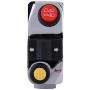 Qiilu 7/8'' Motorcycle Handlebar Waterproof Control Switch with Horn Turn Signal High Low Beam Control Universal for Motorbikes, Electric Bike, ATVs, Scooters