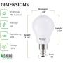 Sunco Lighting 10 Pack A15 LED Candelabra Bulb, 5W=40W, 2700K Soft White, Dimmable, Waterproof, 450 LM, E12 Base, Indoor/Outdoor Light - UL