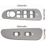 BASIKER Driver & Passenger Taupe Door Window Switch Panel Bezel Compatible with Dodge 2002-2010 Ram 1500 2500 3500 Front Right & Left Seat