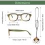 Reading Glasses Oversized Frame Women UV Blue Light Filtering Magnifier 1.25 - 3.00