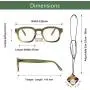 Reading Glasses Oversized Frame Women UV Blue Light Filtering Magnifier 1.25 - 3.00
