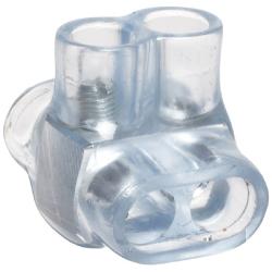 Morris Products 97312 Multi-Cable Connector, Insulated, Dual Entry, Clear, 2 Ports, 4 - 14 Wire Range