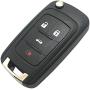 Horande Replacement Folding Keyless Entry Remote Control Key Fob Cover Case Fit for 2010 2012 2011 2014 Chevy Camaro Cruze Equinox Sonic Terrain Key Fob No Chip