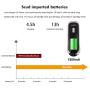 THARO M1 Wireless 1D Barcode Scanner, Mini Handheld Laser Bar-Code Reader, Cordless 1D Barcode Scanner with USB Receiver for Store, Supermarket, Warehouse (Black)