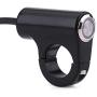 7/8'' 22mm Handlebar Control Push Button Switch, Weatherproof Aluminum Alloy Motorcycle Handlebar Mount Switch Button Headlight Brake Fog Lights ON/OFF(Automatic Return Button)