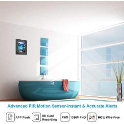 Hidden Spy Camera WiFi Photo Frame 1080P Home Security Camera Night Vision and Motion Detection Wireless IP Nanny Cam with One Year Battery Standby Time and Instant Alerts to Smartphone (Video Only)
