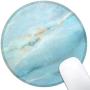 Dynippy Mouse Pad Gaming Mouse Pads Non-Slip Rubber Base Mousepad with Stitched Edge Round Mouse Mat for Desktops Computer Laptops （ Blue Marble ）