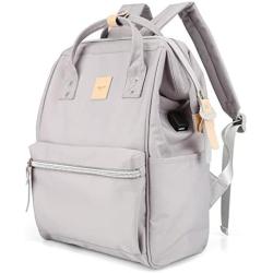 Himawari Laptop Backpack Travel Backpack With USB Charging Port Large Diaper Bag Doctor Bag School Backpack for Women&Men (1881-HZ）