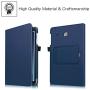 Fintie Keyboard Case for Samsung Galaxy Tab E 9.6 - Slim Fit PU Leather Stand Cover with Premium Quality [All-ABS Hard Material] Removable Wireless [Long Life Battery] Bluetooth Keyboard, Navy Blue