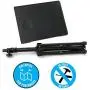 Plixio Adjustable Laptop Projector Stand - Portable Podium Tripod Mount, DJ Mixer Stand Up Desk Computer Stand Tray and Holder (27'' to 48'')