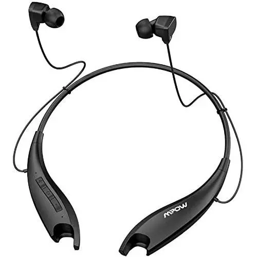 Mpow Jaws Gen5 Bluetooth Headphones 18H Playtime for Work from Home, V5.0 Wireless Neckband Headphones Online Teaching & Conference, Bluetooth Headset Call Vibrate & CVC6.0 Noise Cancelling Mic, Black Mpow Jaws Gen5 Bluetooth Headphones 18H Playtime for Work from Home, V5.0 Wireless Neckband Headphones Online Teaching & Conference, Bluetooth Headset Call Vibrate & CVC6.0 Noise Cancelling Mic, Black